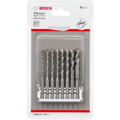 Bosch - HEX-9 Ceramic Altıgen Şaftlı Matkap Ucu 8'li Set - Click