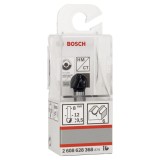 Bosch - Standard Seri Ahşap İçin Çift Oluklu, Sert Metal Dalma Yarımay Freze 8*12*40*6 mm