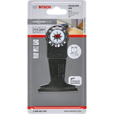 Bosch - Starlock Plus - PAII 65 APB - BIM Ahşap ve Metal İçin Daldırmalı Testere Bıçağı 1'li