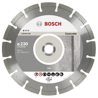 Bosch - Standard Seri Beton İçin, 9+1 Elmas Kesme Diski Set 230 mm