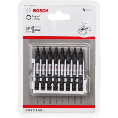Bosch - Impact Control Serisi Çift Taraflı Vidalama Ucu 8'li T15 *65mm