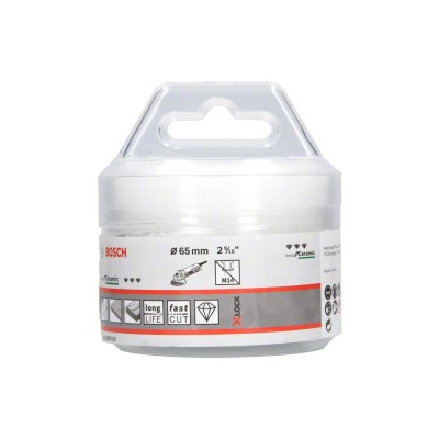 Bosch - X-LOCK - Best Serisi, Taşlama İçin Seramik Kuru Elmas Delici 65*35 mm