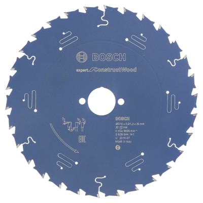 Bosch - Expert Serisi İnşaat Ahşabı için Daire Testere Bıçağı 210*30 mm 30 Diş