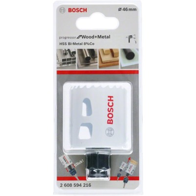 Bosch - Yeni Progressor Serisi Ahşap ve Metal için Delik Açma Testeresi (Panç) 46 mm
