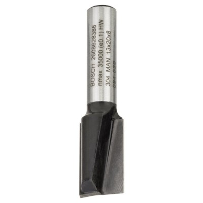 Bosch - Standard Seri Ahşap İçin Çift Oluklu, Sert Metal Düz Freze Ucu 8*13*51mm