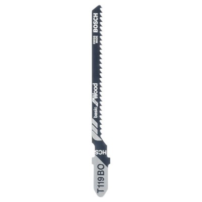 Bosch - Ekonomik Seri Ahşap İçin T 119 BO Dekupaj Testeresi Bıçağı - 100'Lü Paket