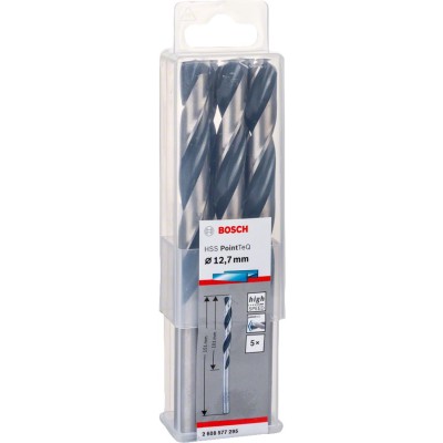 Bosch - HSS-PointeQ Metal Matkap Ucu 12,7 mm 5'li