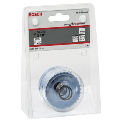 Bosch - Special Serisi Metal Ve Inox Malzemeler için Delik Açma Testeresi (Panç) 54 mm