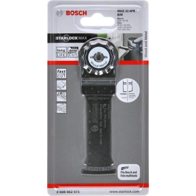Bosch - Starlock Max - MAIZ 32 APB - BIM Ahşap ve Metal İçin Daldırmalı Testere Bıçağı 1'li