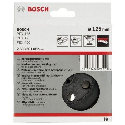 Bosch - 125 mm Zımpara Tabanı Orta Sertlikte (PEX)