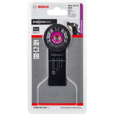 Bosch - Starlock Max - MAII 32 SC - HCS Üniversal Derz ve Macun Kesici Testere Bıçağı (Japon Bıcagı) 1'li