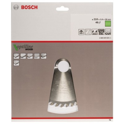 Bosch - Optiline Serisi Ahşap için Daire Testere Bıçağı 210*30 mm 48 Diş