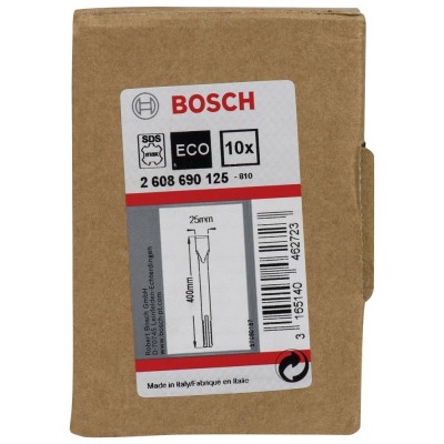 Bosch - SDS-Max Şaftlı Yassı Keski 400*25 mm 10'lu