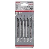 Bosch - Temiz Kesim Serisi Sert Ahşap İçin T 301 CDF Dekupaj Testeresi Bıçağı - 5'Li Paket