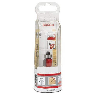 Bosch - Expert Serisi Ahşap İçin Çift Oluklu, Sert Metal Bilye Yataklı Yuvarlama Frezesi 8*2*55mm