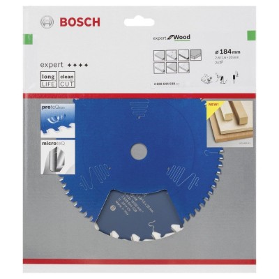 Bosch - Expert Serisi Ahşap için Daire Testere Bıçağı 184*20 mm 24 Diş