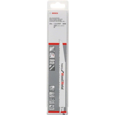 Bosch - Heavy Serisi Ahşap Ve Metal için Panter Testere Bıçağı S 1110 VF - 25'li