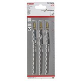 Bosch - Yalıtım Malzemeleri Ve Aşındırıcı Malzemeler İçin T 313 AW Dekupaj Testeresi Bıçağı - 3'Lü Paket