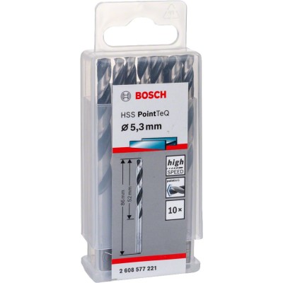 Bosch - HSS-PointeQ Metal Matkap Ucu 5,3 mm 10'lu
