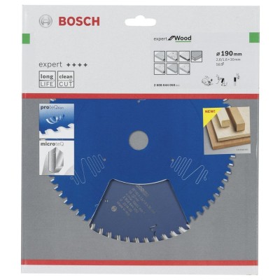 Bosch - Expert Serisi Ahşap için Daire Testere Bıçağı 190*30 mm 56 Diş