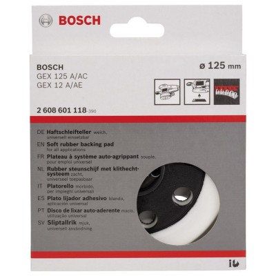 Bosch - 125 mm Zımpara Tabanı Yumuşak (GEX)