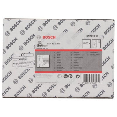 Bosch - GSN 90-21DK Çivi  60mm 4000li Düz Parlak