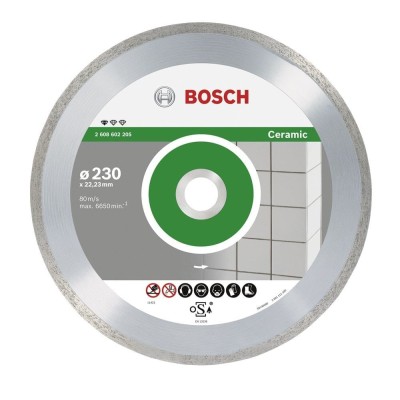 Bosch - Standard Seri Seramik İçin, 9+1 Elmas Kesme Diski Set 230 mm