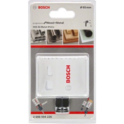Bosch - Yeni Progressor Serisi Ahşap ve Metal için Delik Açma Testeresi (Panç) 65 mm