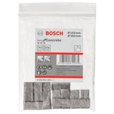 Bosch - Best Serisi Elmas Sulu Karot Uç Segmanı 152-162 mm İçin 12 Parça