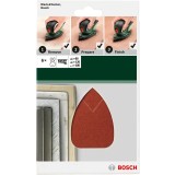 Bosch - Multi Zımpara Kağıdı 6'lı Set, 95 x 135 mm 80/120/180 Kum 4 Delik
