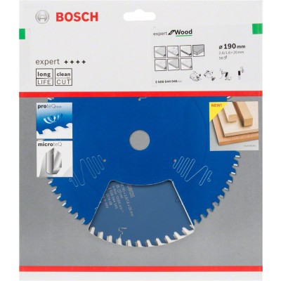 Bosch - Expert Serisi Ahşap için Daire Testere Bıçağı 190*20 mm 56 Diş