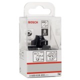 Bosch - Standard Seri Ahşap İçin Çift Oluklu Sert Metal Kenar Biçimlendirme Frezesi 8*25,4*46mm