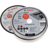Bosch - 115*1,0mm Standard Seri Düz Inox (Paslanmaz Çelik) Kesme Diski (Taş) - Rapido 10'lu
