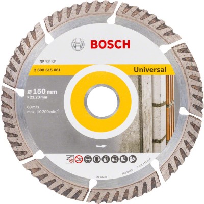 Bosch - Standard Seri Genel Yapı Malzemeleri İçin Elmas Kesme Diski 150 mm 10'lu Paket