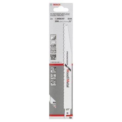 Bosch - Progressor Serisi Ahşap Ve Metal için Panter Testere Bıçağı S 3456 XF - 2'li