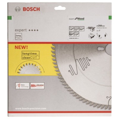 Bosch - Expert Serisi Ahşap için Daire Testere Bıçağı 250*30 mm 40 Diş