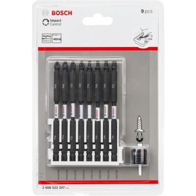 Bosch - Impact Control Serisi Çift Taraflı Vidalama Ucu 9'lu Set *110mm