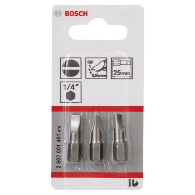Bosch - Extra Hard Serisi S0,8x5,5*25 mm 3'lü
