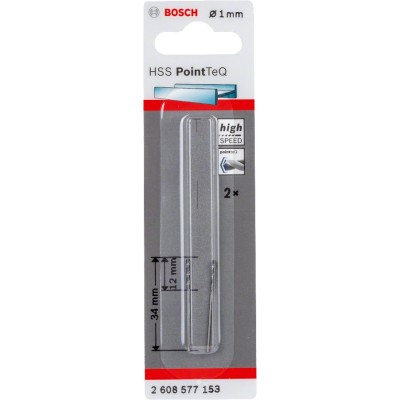 Bosch - HSS-PointeQ Metal Matkap Ucu 1,0 mm 2'li