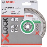 Bosch - X-LOCK - Best Serisi Seramik İçin, Extra Temiz Kesim Turbo Segman  Elmas Kesme Diski 125 mm