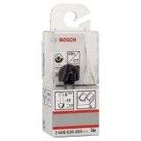 Bosch - Standard Seri Ahşap İçin Çift Oluklu, Sert Metal Dalma Yarımay Freze 8*16*45*8 mm
