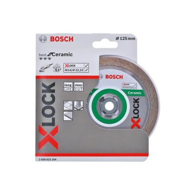 Bosch - X-LOCK - Best Serisi Seramik İçin, Elmas Kesme Diski 125 mm