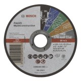 Bosch - 125*1,0 mm Çoklu Malzemelerde Kullanım İçin Düz Kesme Diski (Taş)