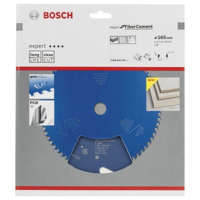 Bosch - Expert Serisi Lifli Çimento Ve Alçıpan için Daire Testere Bıçağı 165*20 mm 4 Diş