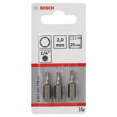 Bosch - Extra Hard Serisi HEX2*25 mm 3'lü