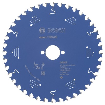 Bosch - Expert Serisi Ahşap için Daire Testere Bıçağı 210*30 mm 40 Diş