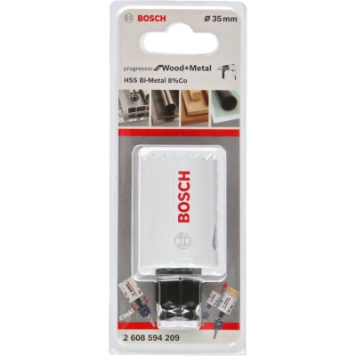 Bosch - Yeni Progressor Serisi Ahşap ve Metal için Delik Açma Testeresi (Panç) 35 mm