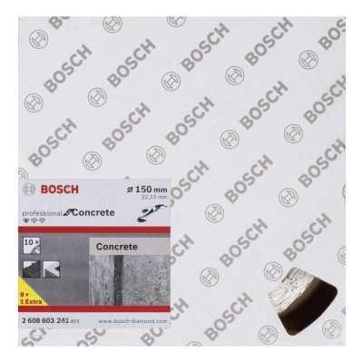 Bosch - Standard Seri Beton İçin, 9+1 Elmas Kesme Diski Set 150 mm