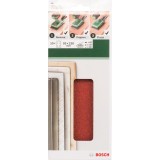 Bosch - Titreşimli Zımpara Kağıdı 10'lu Set, 93 x 230 mm 60/120/180 Kum 8 Delik