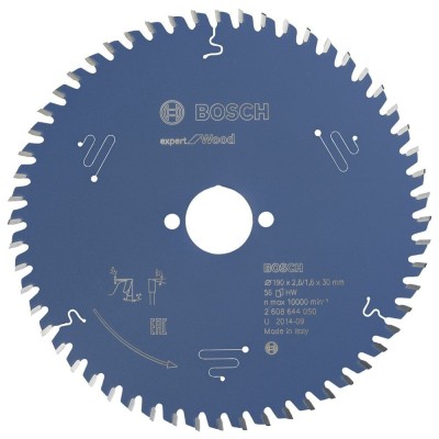 Bosch - Expert Serisi Ahşap için Daire Testere Bıçağı 190*30 mm 56 Diş